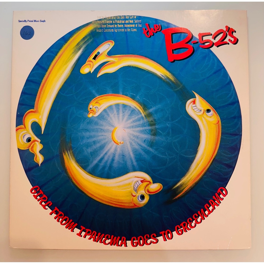 The B-52's Girl From Ipanema Goes To Greenland 12" Vinyl Maxi-Single 45 RPM 1986
